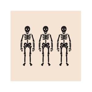 NEW IMANI COLLECTIVE halloween collection skeleton gang pillow cover in black